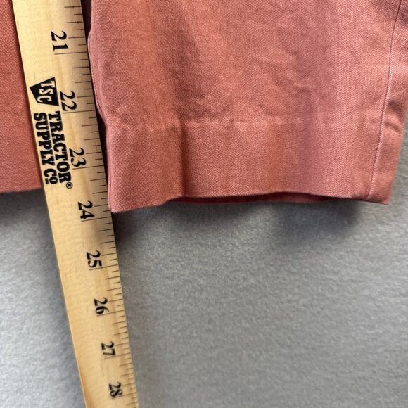 Spanx On The Go Pants Womens Size XS Ankle Crop Slim Straight Terracotta Pink - Picture 3 of 11
